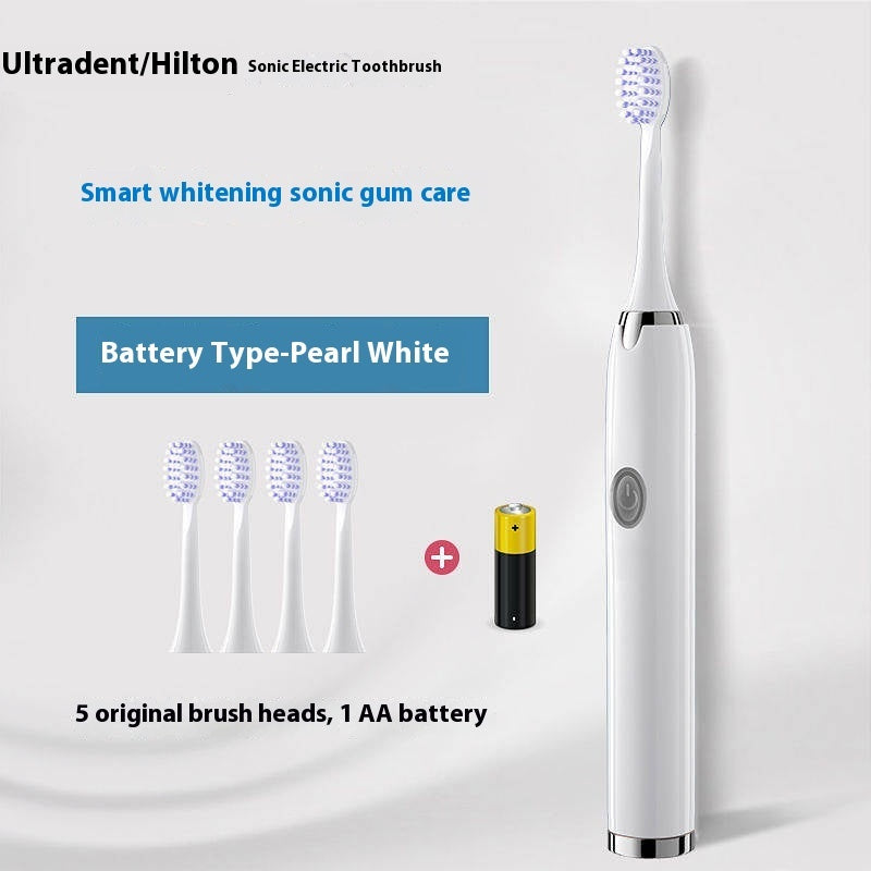 Sonic Electric Rechargeable Soft Bristle Waterproof Electric Toothbrush 5 Modes