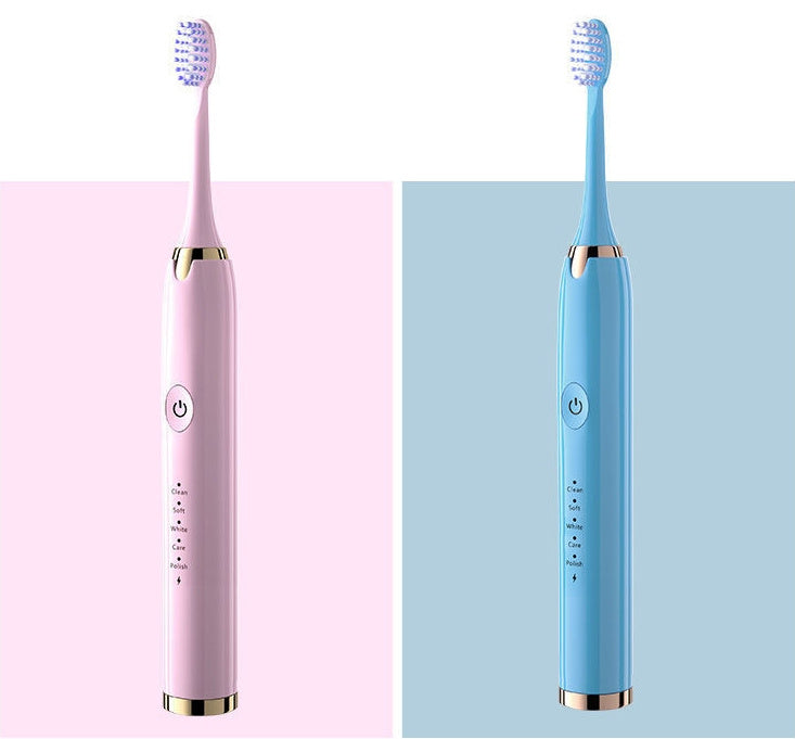 Sonic Electric Rechargeable Soft Bristle Waterproof Electric Toothbrush 5 Modes