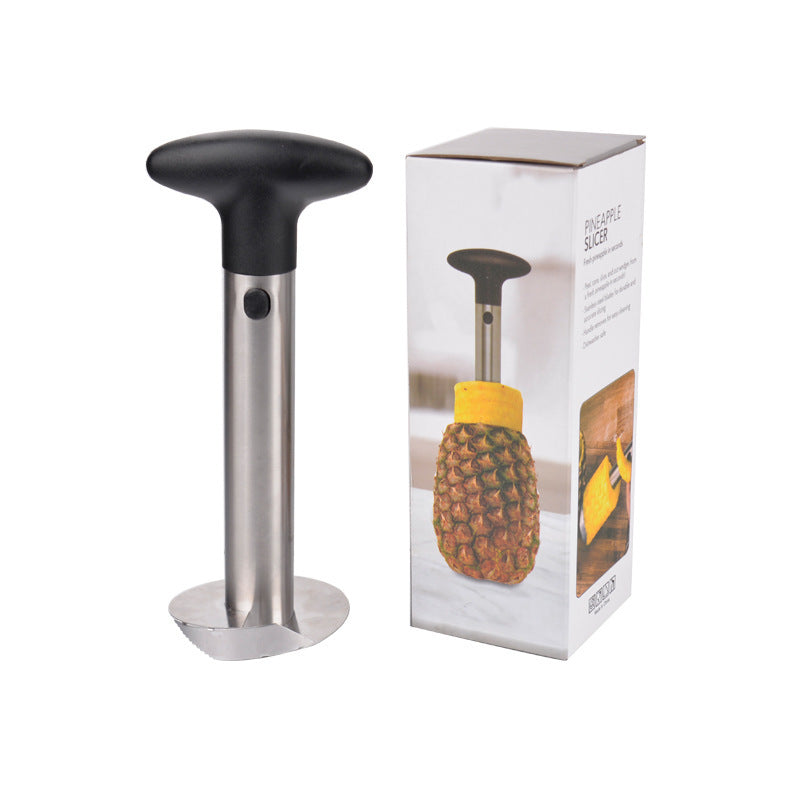 Pineapple Corer Cutter Stainless Steel Fruit Peeler Slicer Yellow Stem Tool