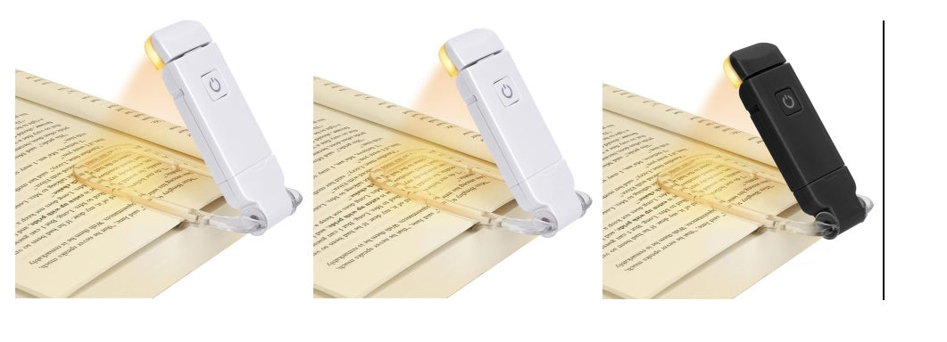 LED USB Rechargeable Book Reading Light Brightness Adjustable Eye Protection Clip Book Light Portable Bookmark Read Light