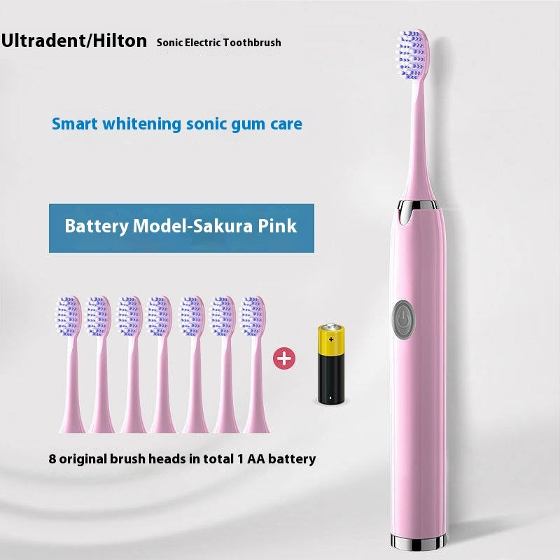 Sonic Electric Rechargeable Soft Bristle Waterproof Electric Toothbrush 5 Modes