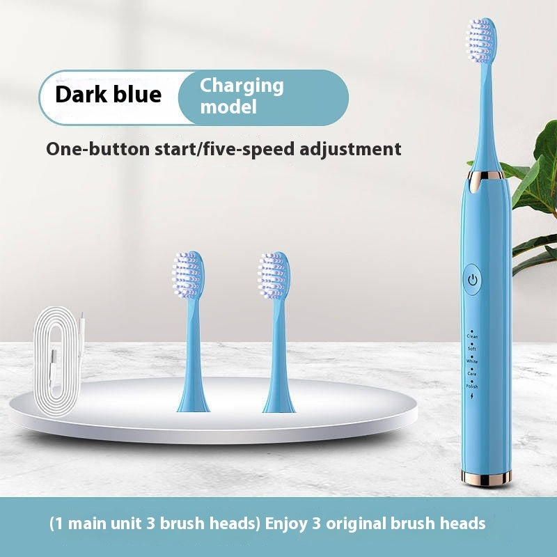 Sonic Electric Rechargeable Soft Bristle Waterproof Electric Toothbrush 5 Modes