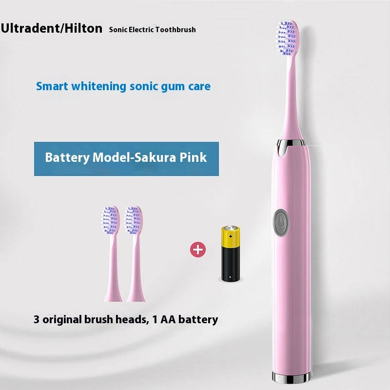 Sonic Electric Rechargeable Soft Bristle Waterproof Electric Toothbrush 5 Modes