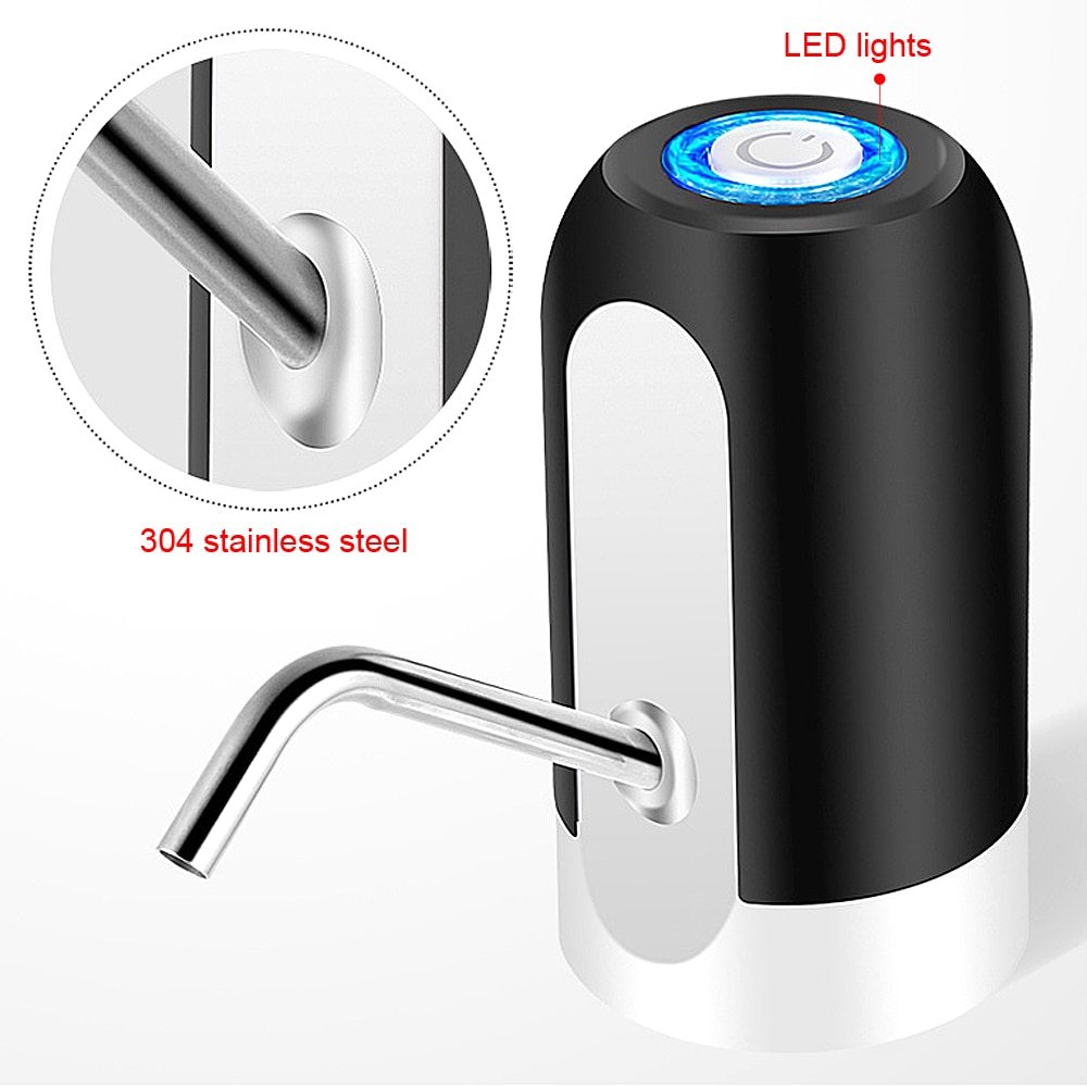 Water Bottle Pump Automatic USB Water Bottle Universal Electric Pump Dispenser 5 Gallon USB Charging