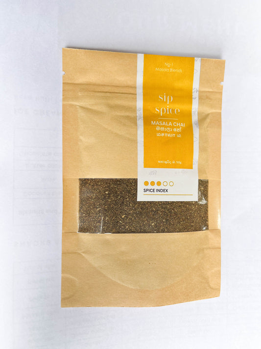 Masala Chai Mix Made with Natural Extracts Infused with aromatic Spices 50g - Sip Spice Brand