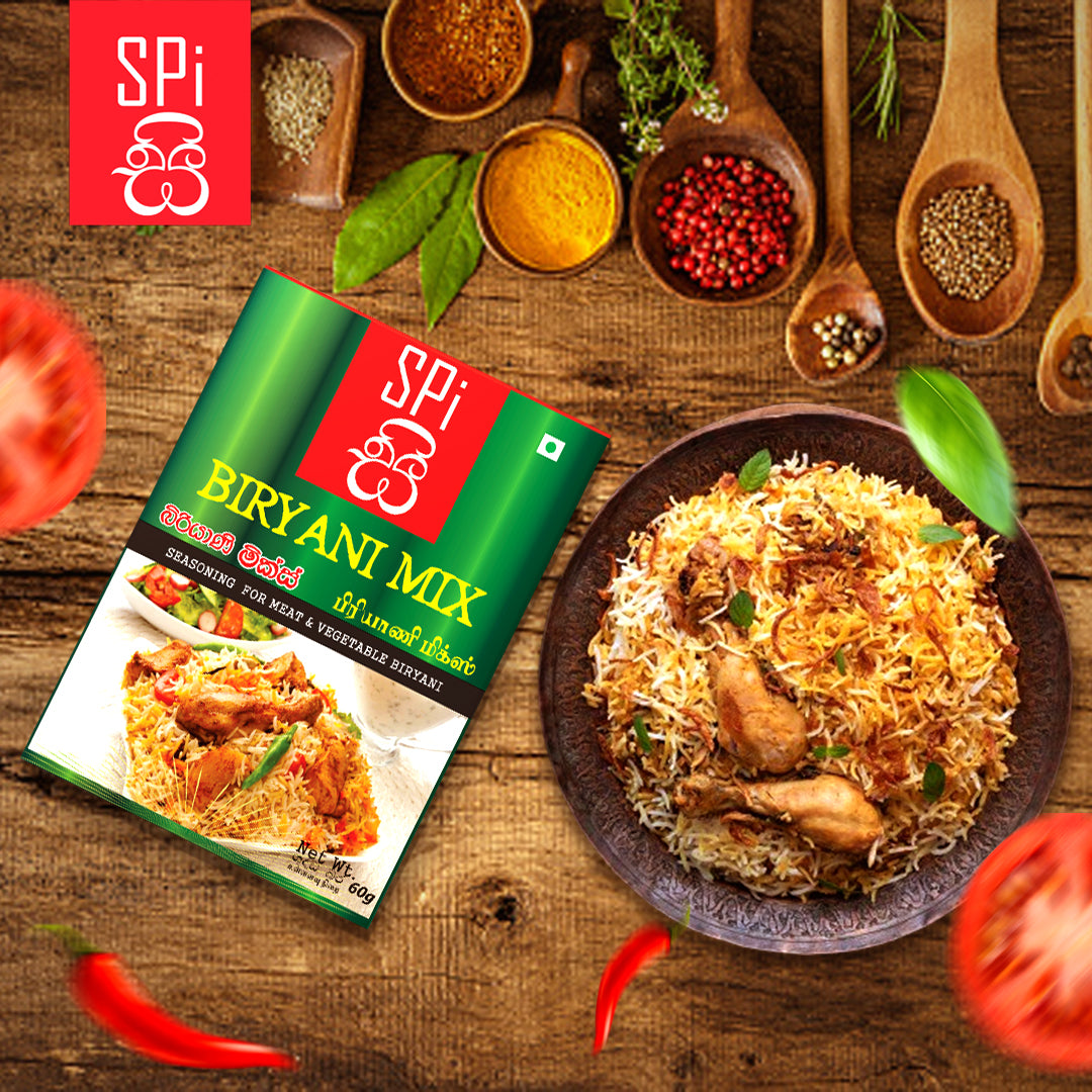 Best Biryani Cooking Mix Masala Powder Made with Ceylon Premium Spices 60g - SpiCey Brand