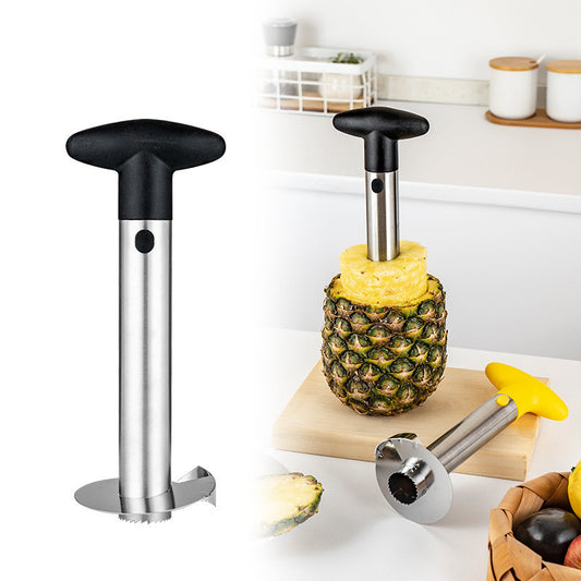 Pineapple Corer Cutter Stainless Steel Fruit Peeler Slicer Yellow Stem Tool